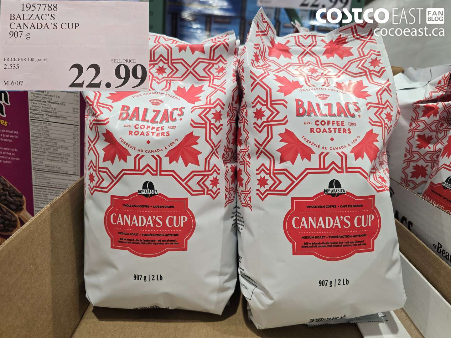1957788 BALZAC'S CANADA'S CUP 907 G $22.99
