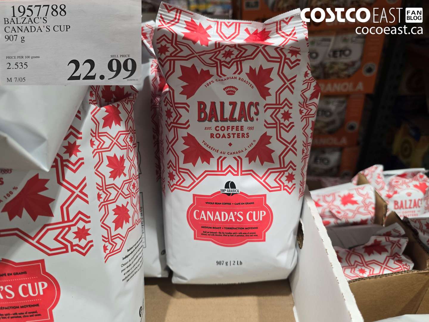 1957788 BALZAC'S CANADA'S CUP 907 G $22.99