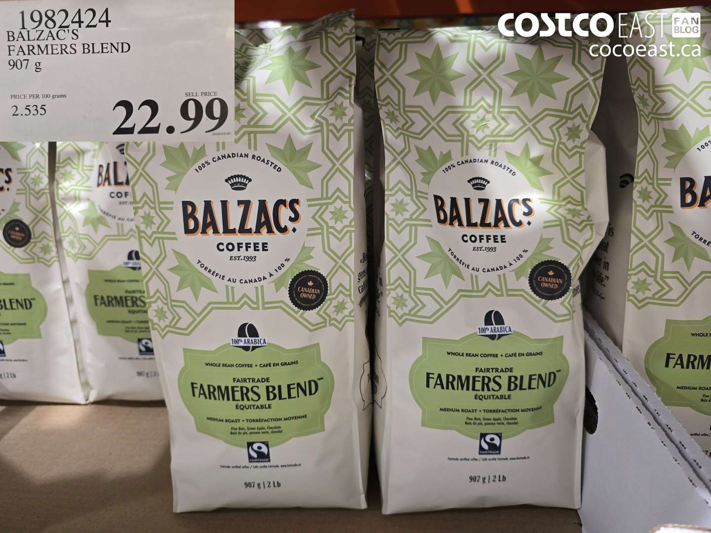 1982424 BALZAC'S FARMERS BLEND 907 G $22.99