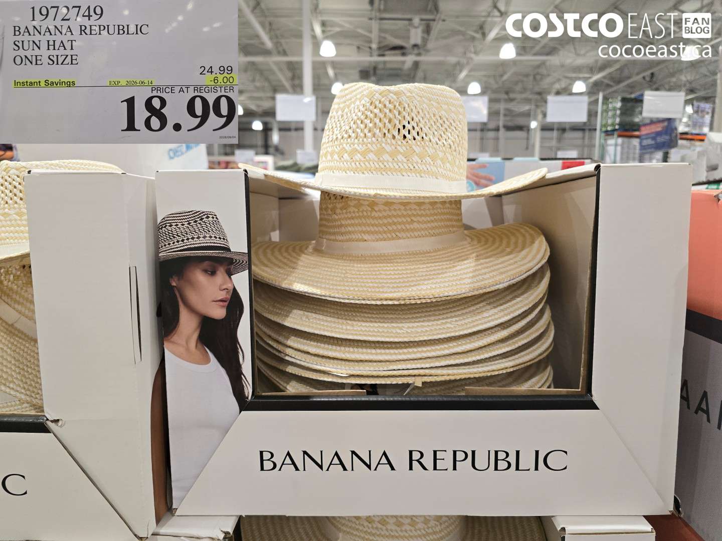 1972749 BANANA REPUBLIC SUN HAT ONE SIZE ($6.00 INSTANT SAVINGS EXPIRES ON 2026-06-14) $18.99