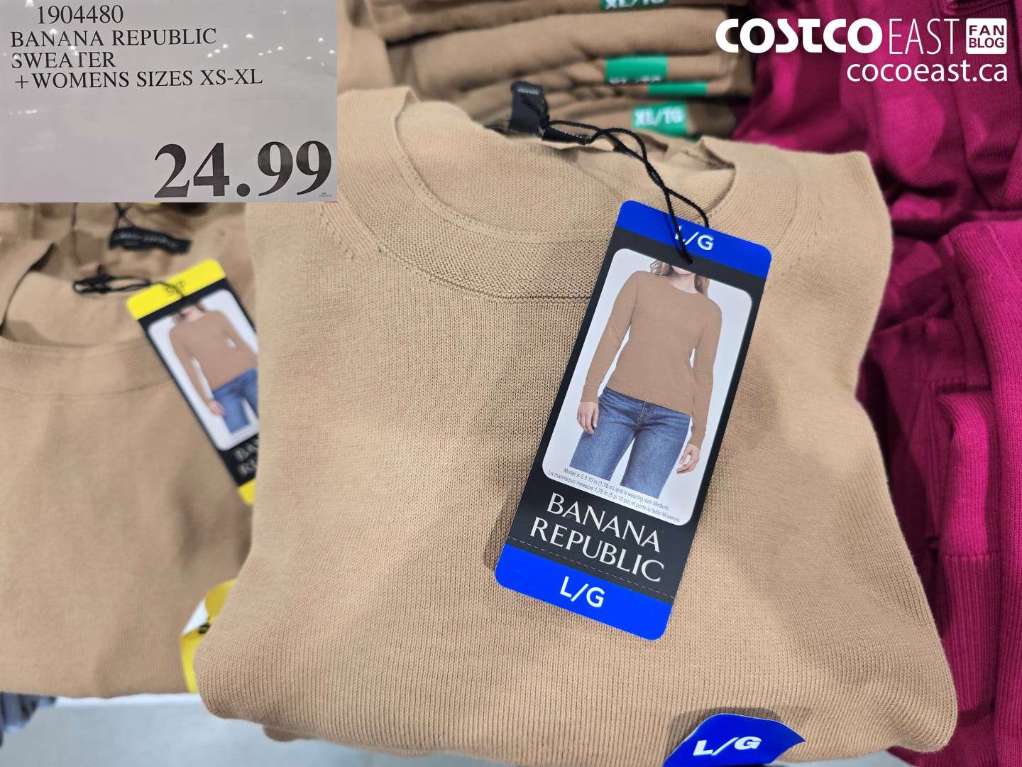 1904480 BANANA REPUBLIC SWEATER WOMENS SIZES XS-XL $24.99