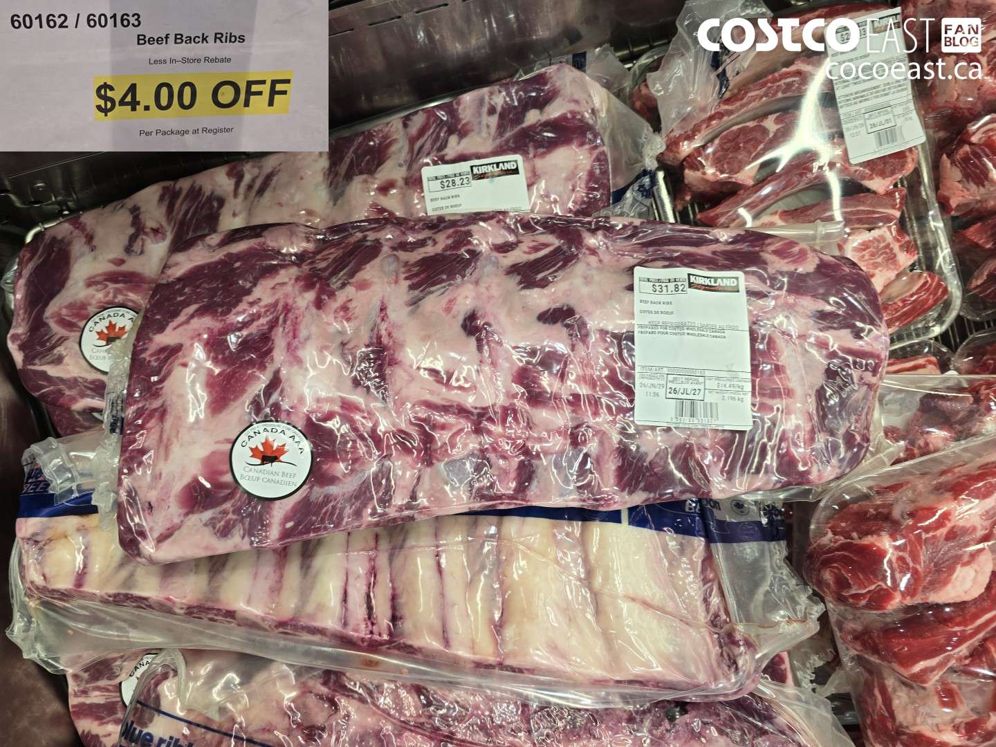 60162 BEEF BACK RIBS ($4.00 INSTANT SAVINGS)
