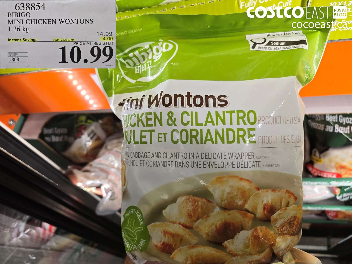 638854 BIBIGO MINI CHICKEN WONTONS 1.36 KG ($4.00 INSTANT SAVINGS EXPIRES ON 2026-07-05) $10.99