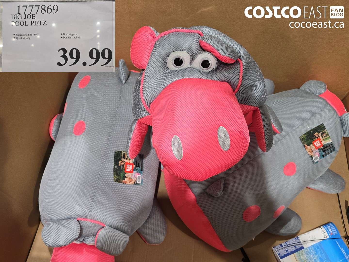 1777869 BIG JOE POOL PETZ $39.99