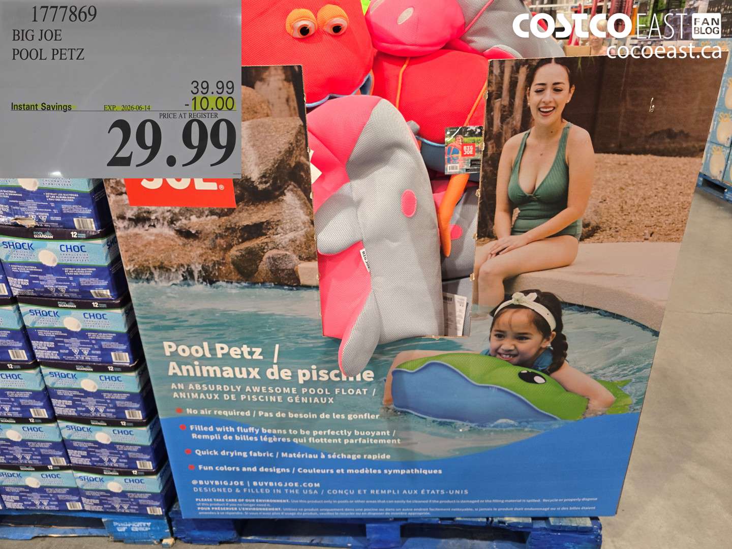1777869 BIG JOE POoL PETZ ($10.00 INSTANT SAVINGS EXPIRES ON 2026-06-14) $29.99