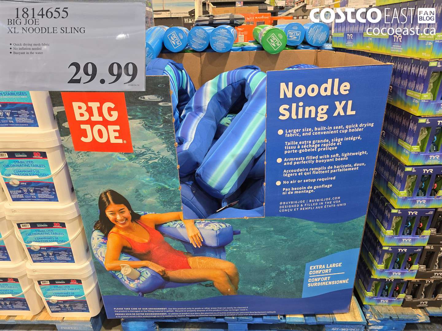 1814655 BIG JOE XL NOODLE SLING $29.99