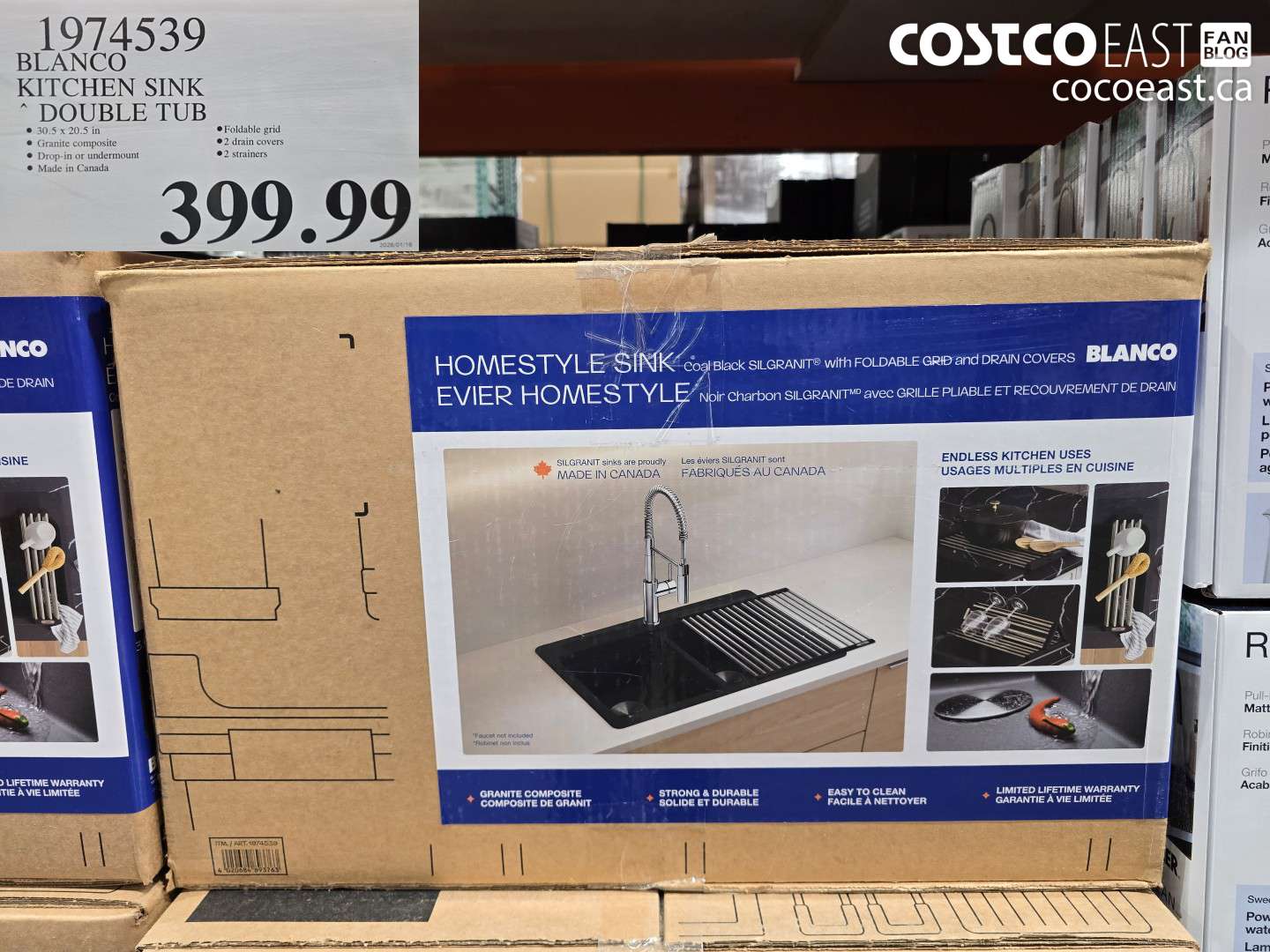 1974539 BLANCO KITCHEN SINK DOUBLE TUB $399.99