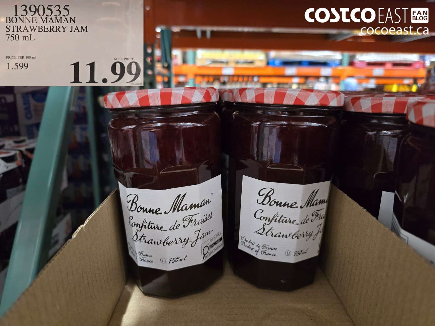 1390535 BONNE MAMAN STRAWBERRY JAM 750 ML $11.99
