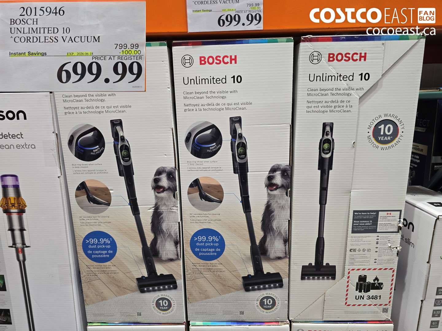 2015946 BOSCH UNLIMITED 10 CORDLESS VACUUM ($100.00 INSTANT SAVINGS EXPIRES ON 2026-06-18) $699.99