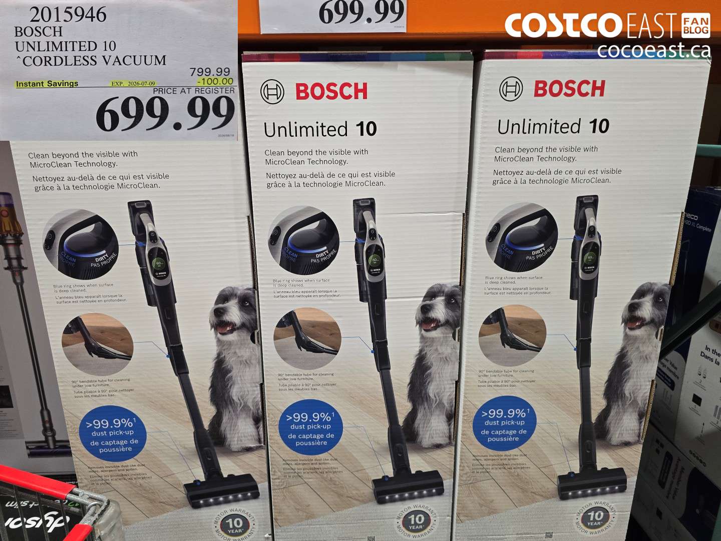 2015946 BOSCH UNLIMITED 10 CORDLESS VACUUM ($100.00 INSTANT SAVINGS EXPIRES ON 2026-07-09) $699.99