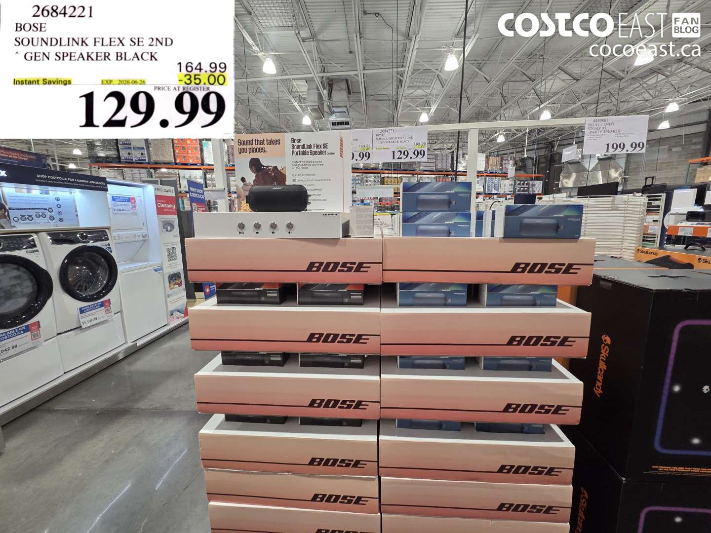 2684221 BOSE SOUNDLINK FLEX SE 2ND GEN SPEAKER BLACK ($35.00 INSTANT SAVINGS EXPIRES ON 2026-06-28) $129.99