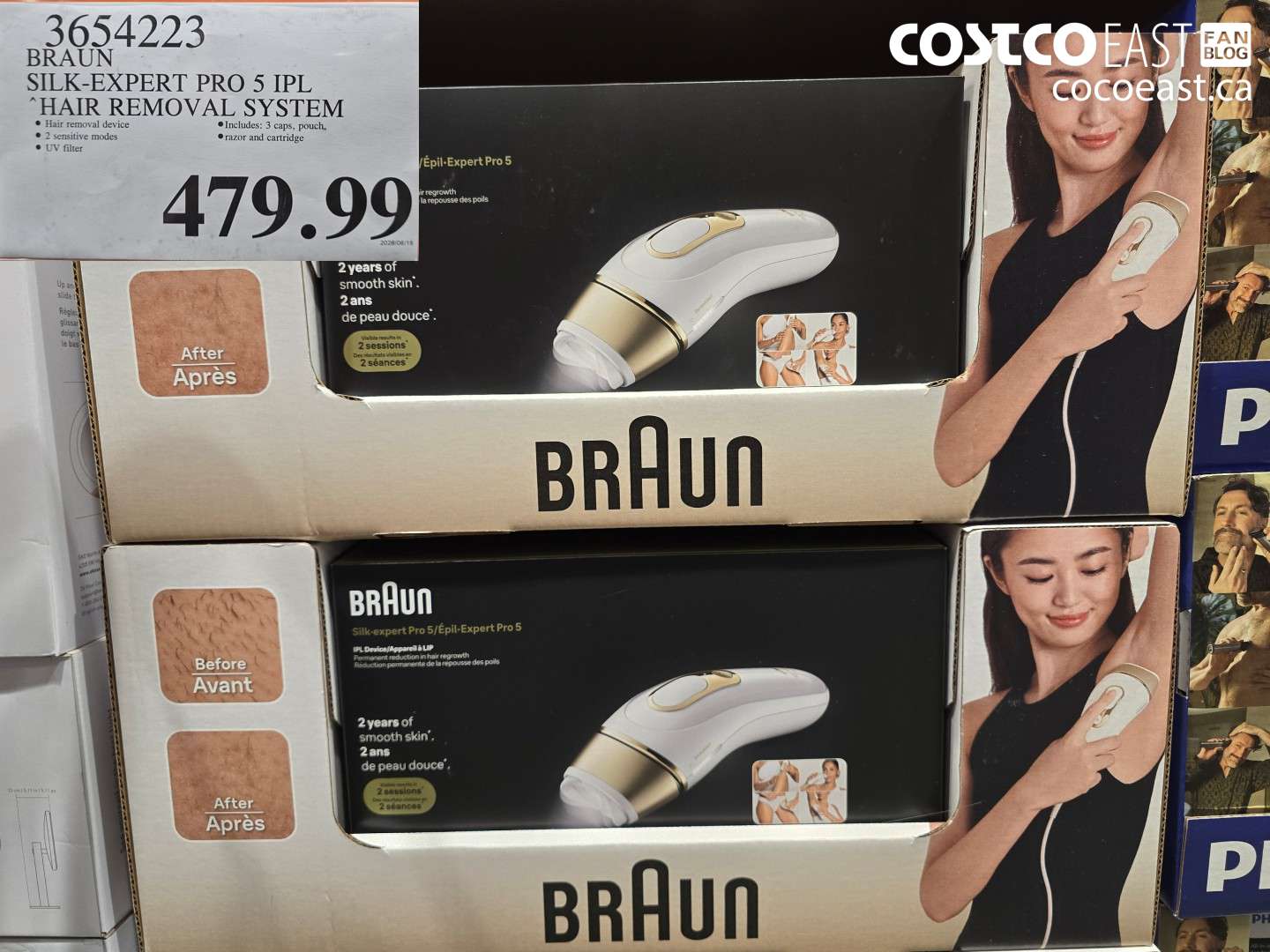 3654223 BRAUN SILK-EXPERT PRO 5 IPL HAIR REMOVAL SYSTEM $479.99