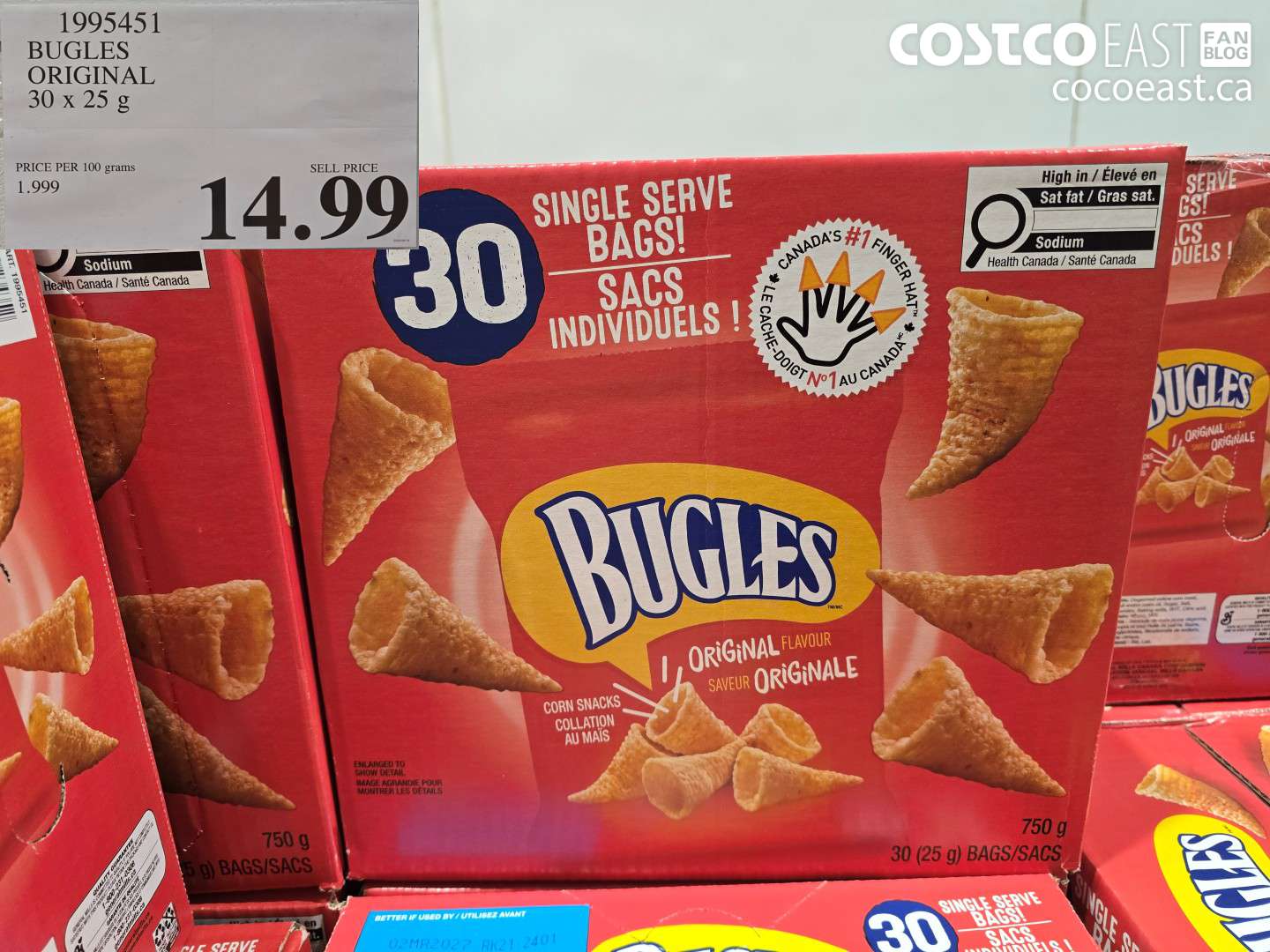 1995451 BUGLES ORIGINAL 30 X 25 G $14.99