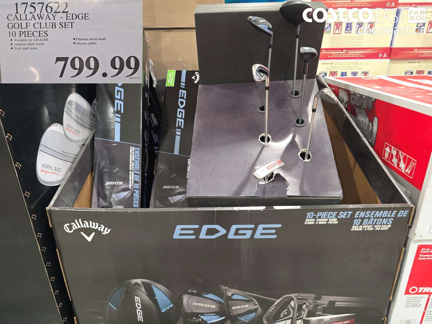 1757622 CALLAWAY - EDGE GOLF CLUB SET 10 PIECES $799.99