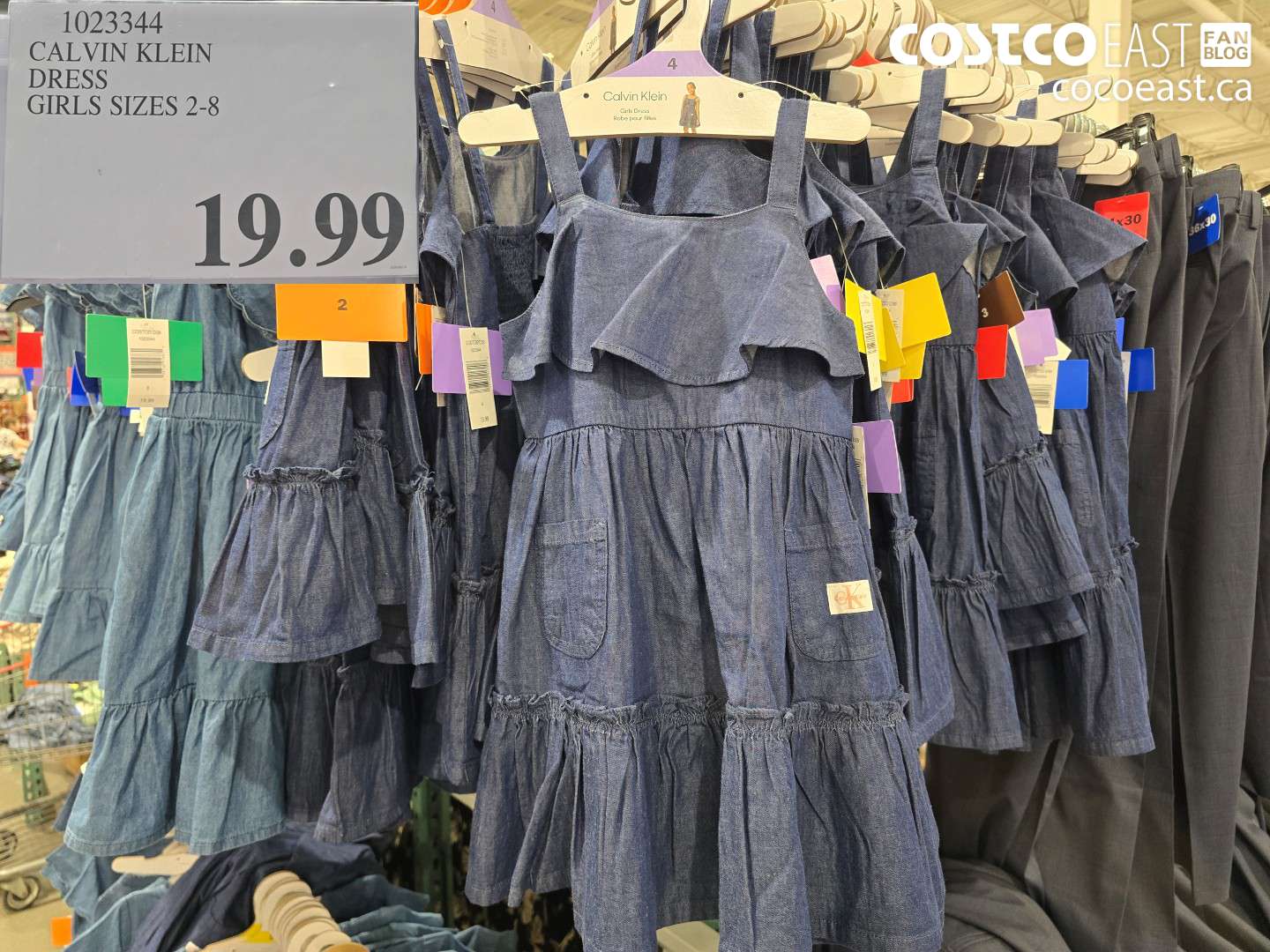 1023344 CALVIN KLEIN DRESS GIRLS SIZES 2-8 $19.99