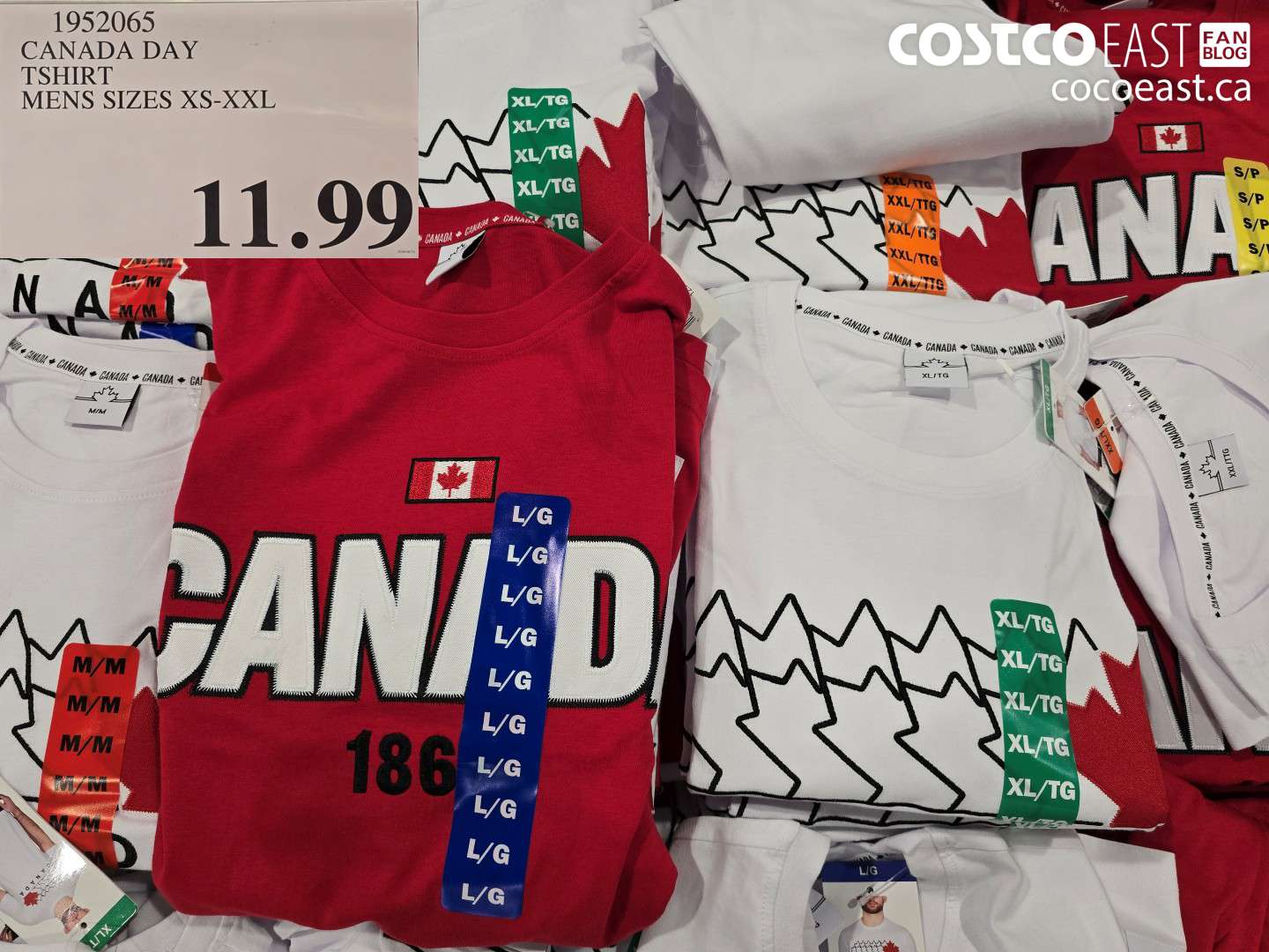 1952065 CANADA DAY TSHIRT MENS SIZES XS-XXL $11.99