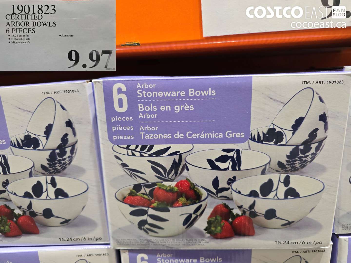 1901823 CERTIFIED ARBOR BOWLS 6 PIECES $9.97