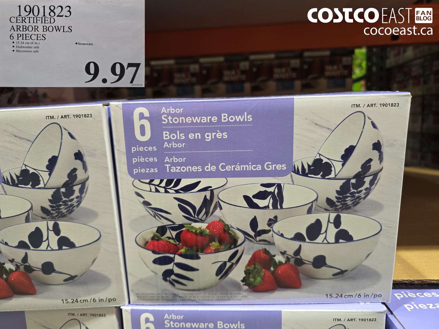 1901823 CERTIFIED ARBOR BOWLS 6 PIECES $9.97