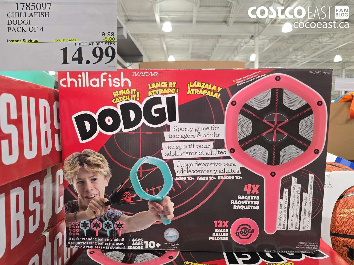 1785097 CHILLAFISH DODGI PACK OF 4 ($5.00 INSTANT SAVINGS EXPIRES ON 2026-06-28) $14.99