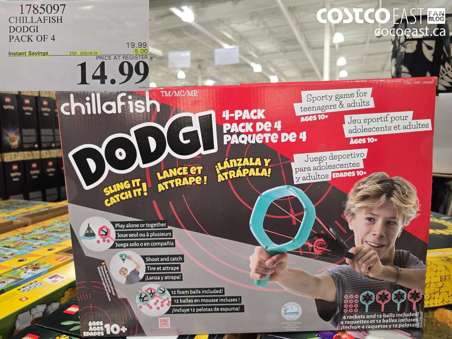1785097 CHILLAFISH DODGI PACK OF 4 ($5.00 INSTANT SAVINGS EXPIRES ON 2026-06-28) $14.99