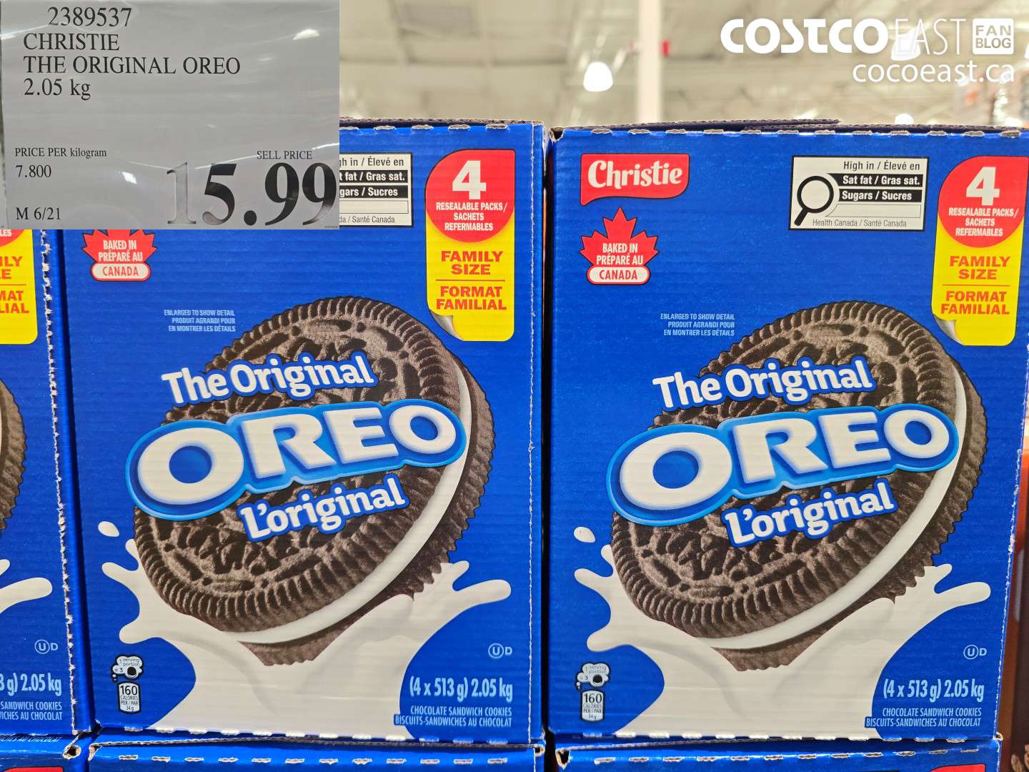 2389537 CHRISTIE THE ORIGINAL OREO 2.05 KG $15.99