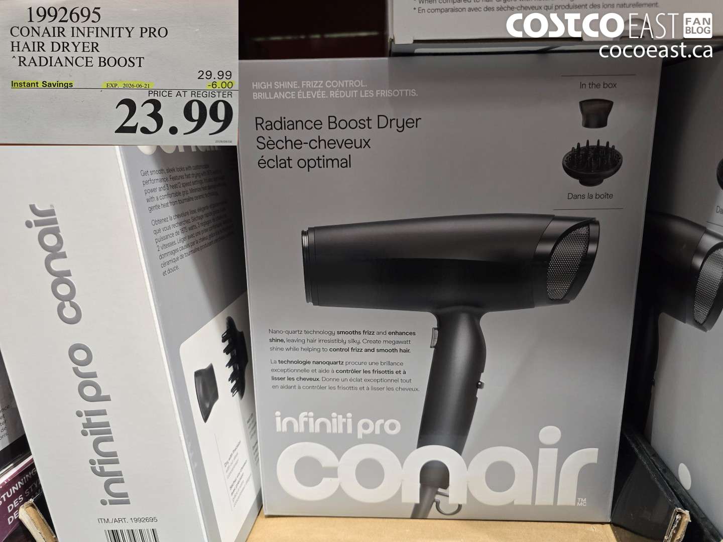 1992695 CONAIR INFINITY PRO HAIR DRYER ($6.00 INSTANT SAVINGS EXPIRES ON 2026-06-21) $23.99