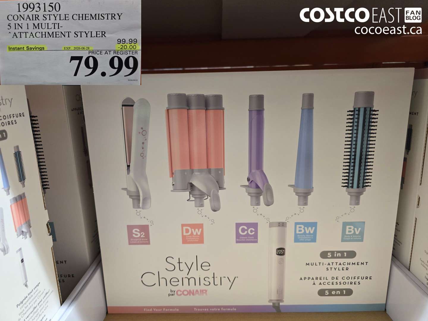 1993150 CONAIR STYLE CHEMISTRY 5 IN 1 MULTI-ATTACHMENT STYLER ($20.00 INSTANT SAVINGS EXPIRES ON 2026-06-28) $79.99