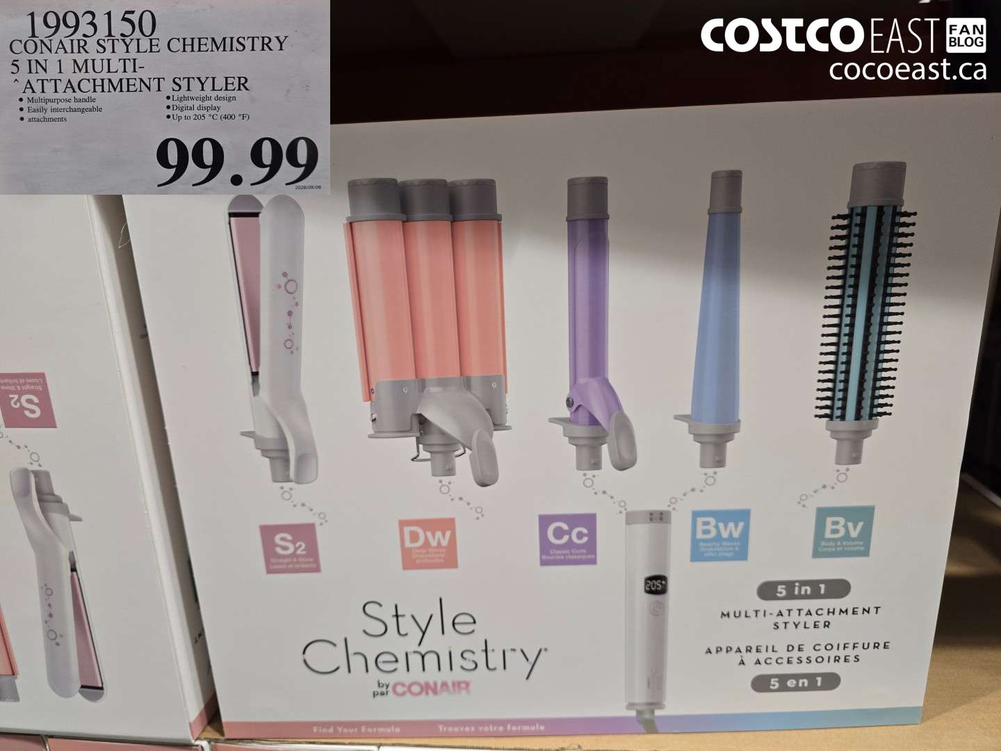 1993150 CONAIR STYLE CHEMISTRY 5 IN 1 MULTI- ATTACHMENT STYLER $99.99