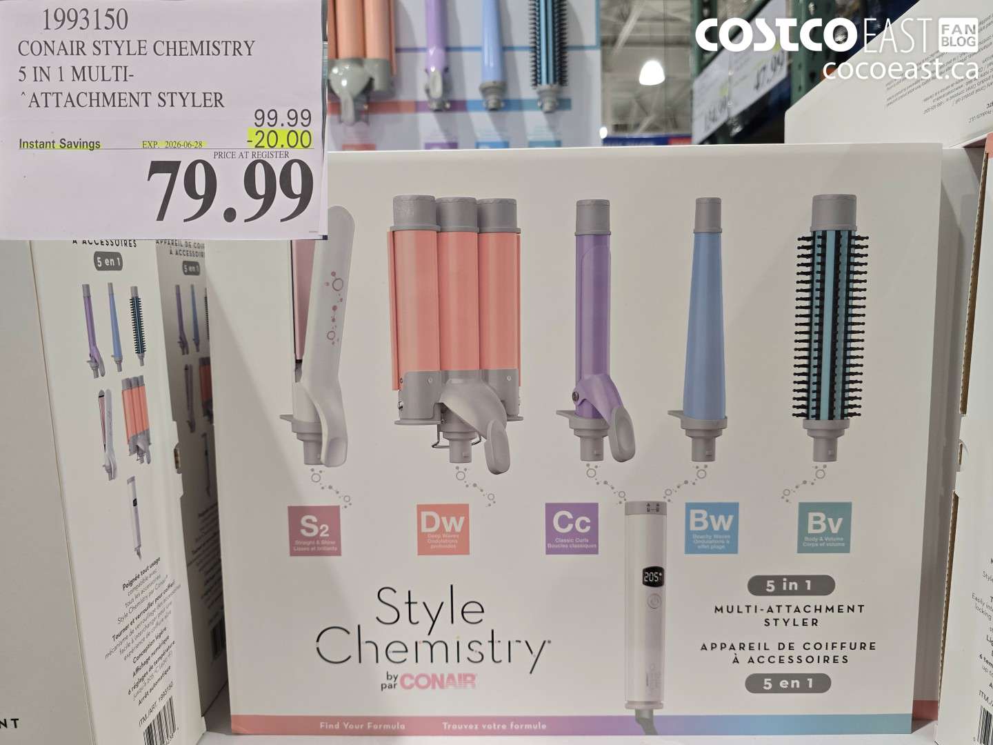 1993150 CONAIR STYLE CHEMISTRY 5 IN 1 MULTI- ATTACHMENT STYLER ($20.00 INSTANT SAVINGS EXPIRES ON 2026-06-28) $79.99