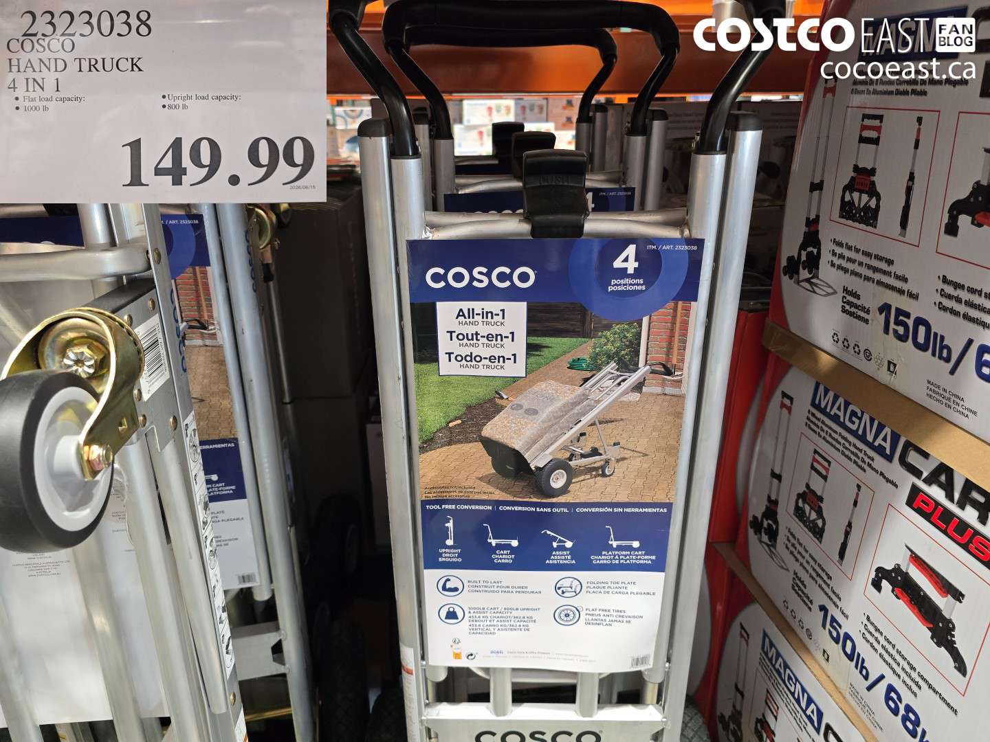 2323038 COSTCO HAND TRUCK 4 IN 1 $149.99