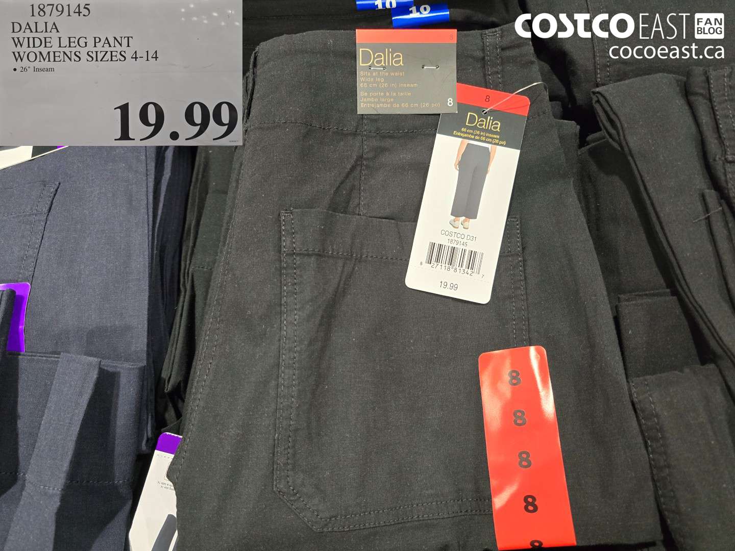 1879145 DALIA WIDE LEG PANT WOMENS SIZES 4-14 $19.99