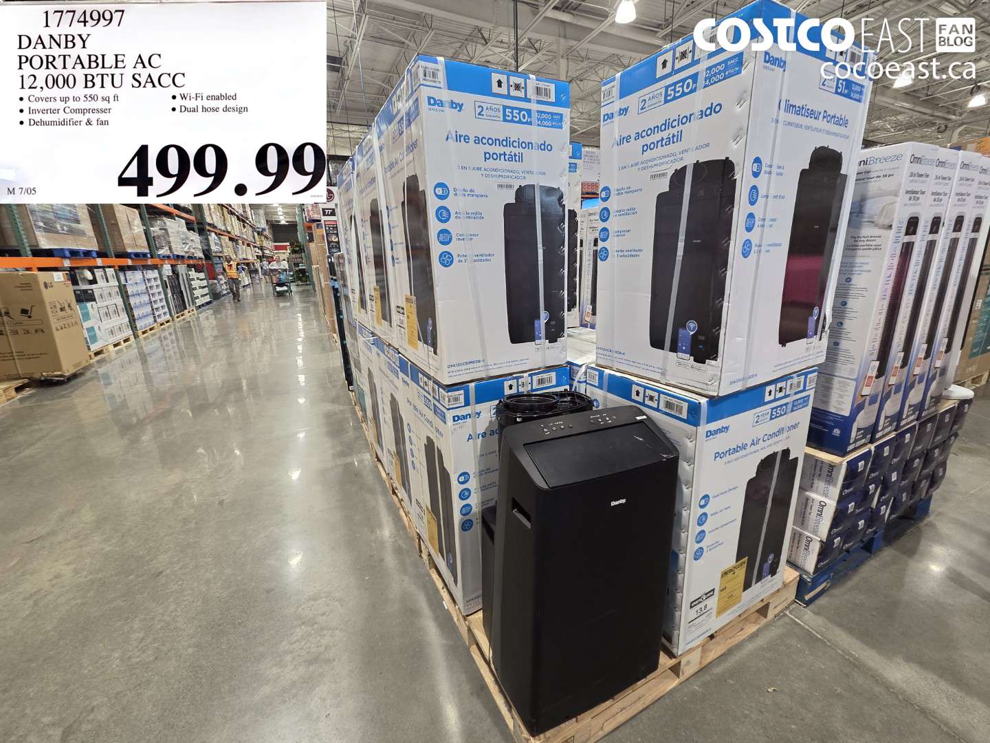1774997 DANBY PORTABLE AC 12,000 BTU SACC $499.99