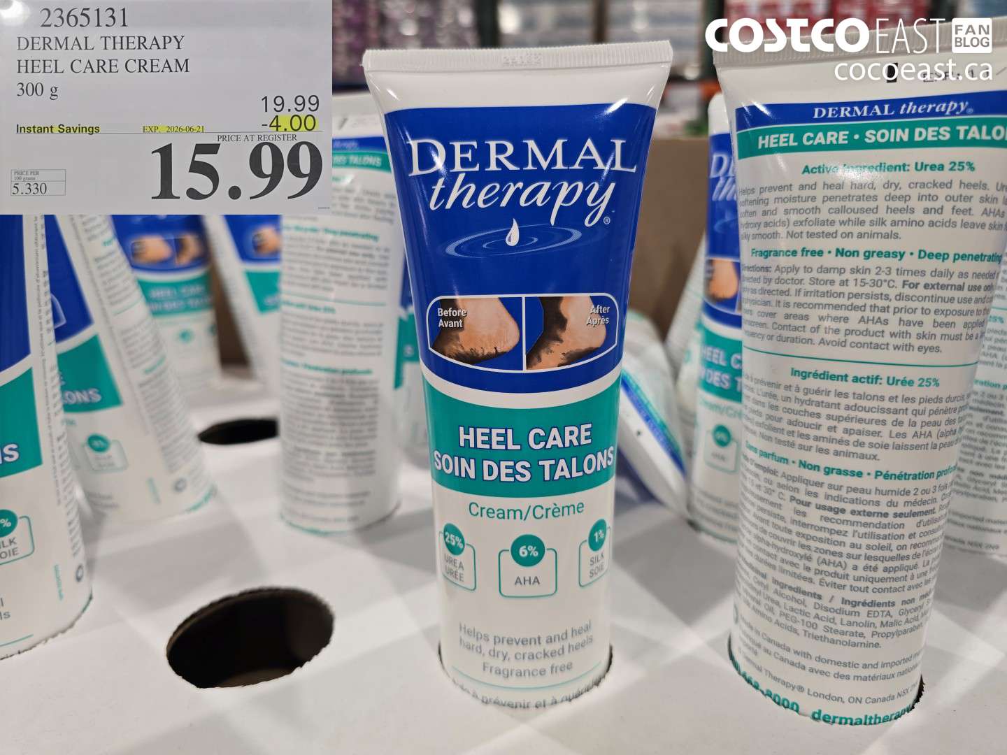 2365131 DERMAL THERAPY HEEL CARE CREAM 300 G ($4.00 INSTANT SAVINGS EXPIRES ON 2026-06-21) $15.99