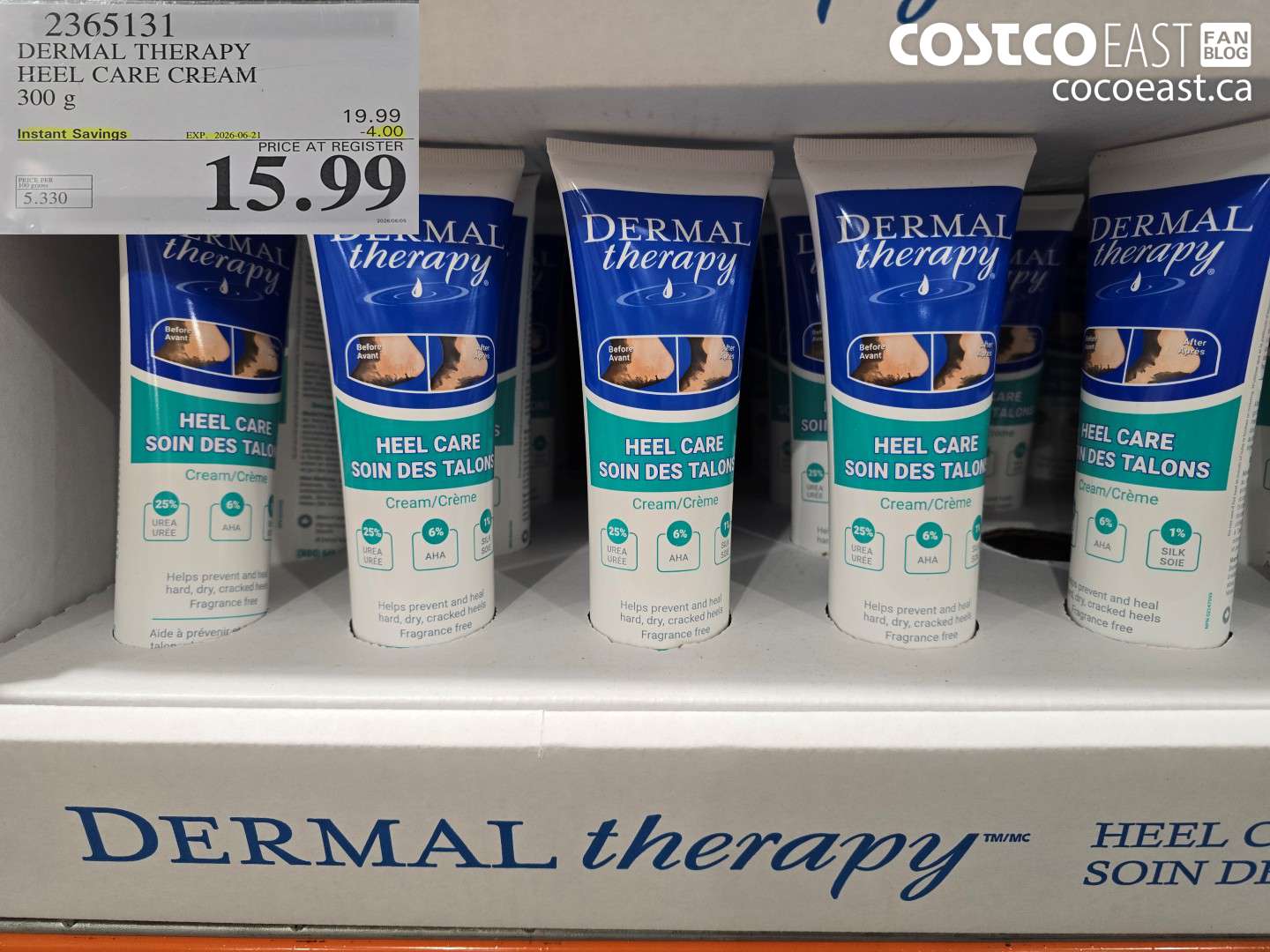 2365131 DERMAL THERAPY HEEL CARE CREAM 300 G ($4.00 INSTANT SAVINGS EXPIRES ON 2026-06-21) $15.99