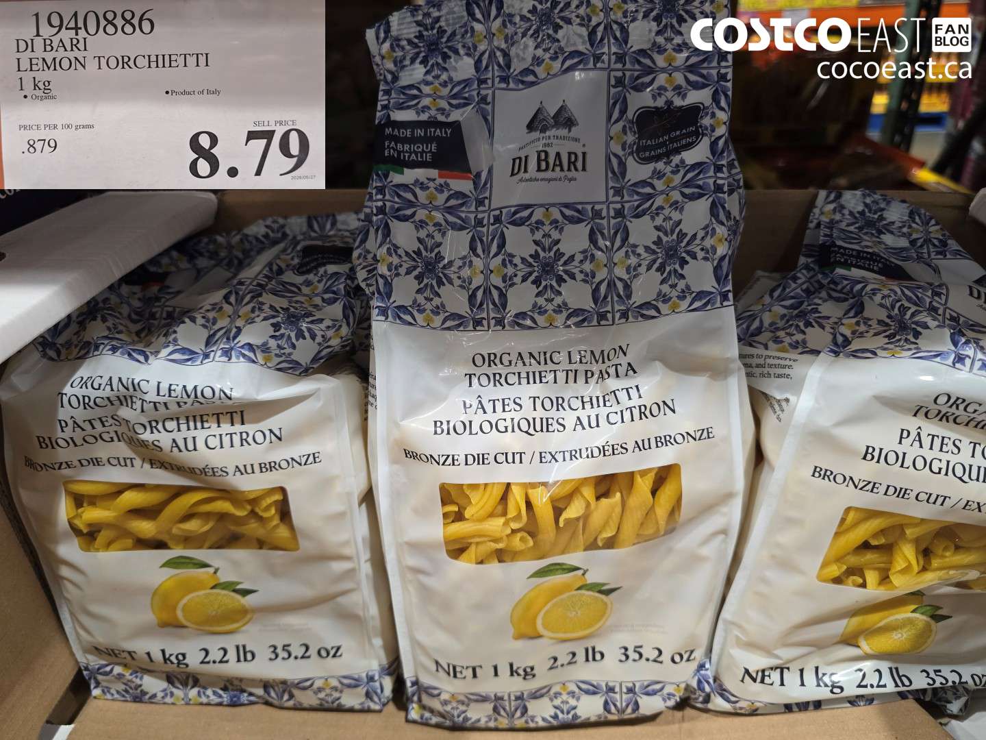 1940886 DI BARI LEMON TORCHIETTI 1 KG $8.79