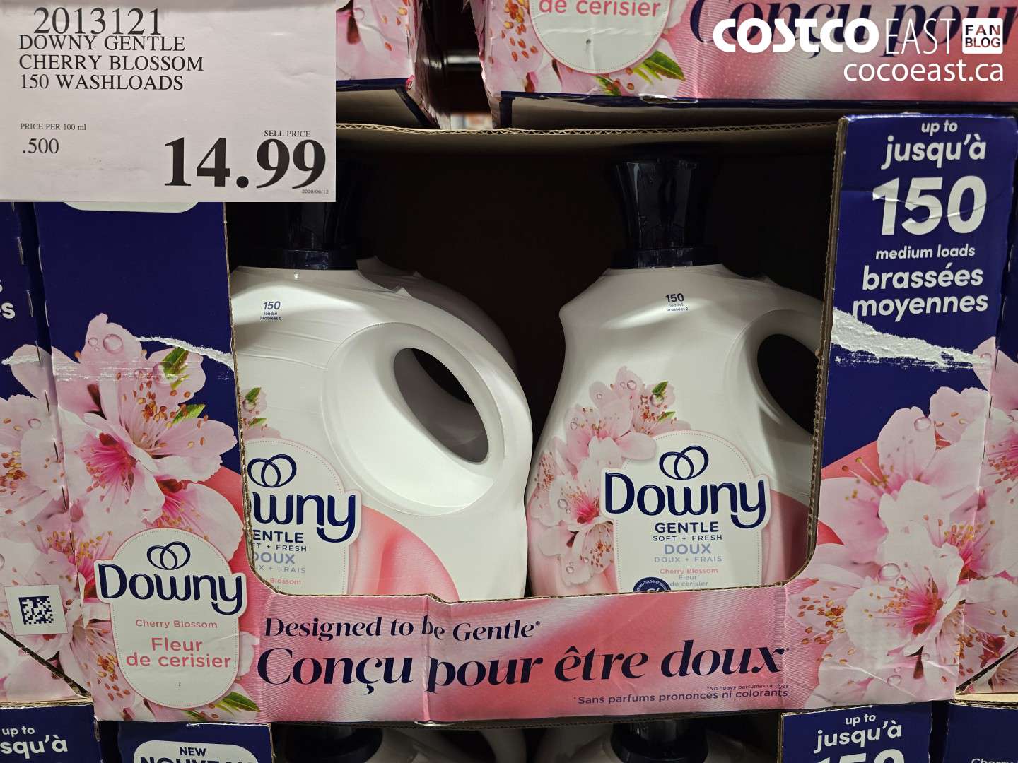 2013121 DOWNY GENTLE CHERRY BLOSSOM 150 WASHLOADS $14.99