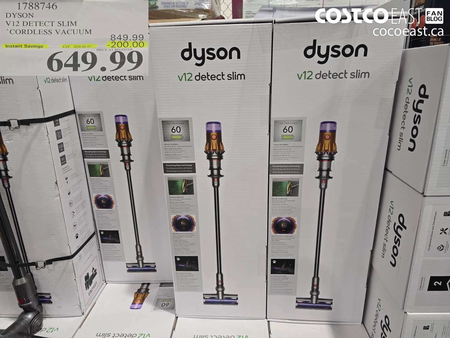 1788746 DYSON V12 DETECT SLIM CORDLESS VACUUM ($200.00 INSTANT SAVINGS EXPIRES ON 2026-06-07) $649.99