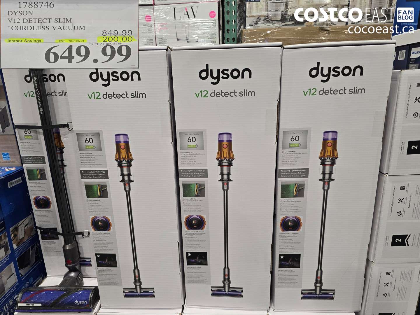 1788746 DYSON V12 DETECT SLIM CORDLESS VACUUM ($200.00 INSTANT SAVINGS EXPIRES ON 2026-06-21) $649.99