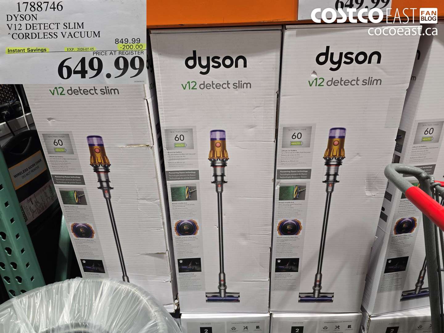 1788746 DYSON V12 DETECT SLIM CORDLESS VACUUM ($200.00 INSTANT SAVINGS EXPIRES ON 2026-07-05) $649.99