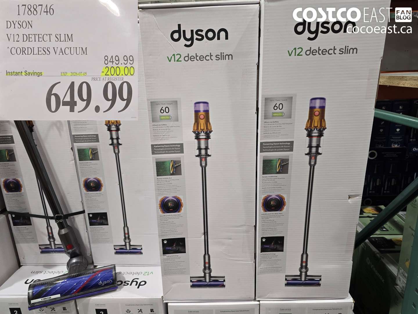 1788746 DYSON V12 DETECT SLIM CORDLESS VACUUM ($200.00 INSTANT SAVINGS EXPIRES ON 2026-07-05) $649.99
