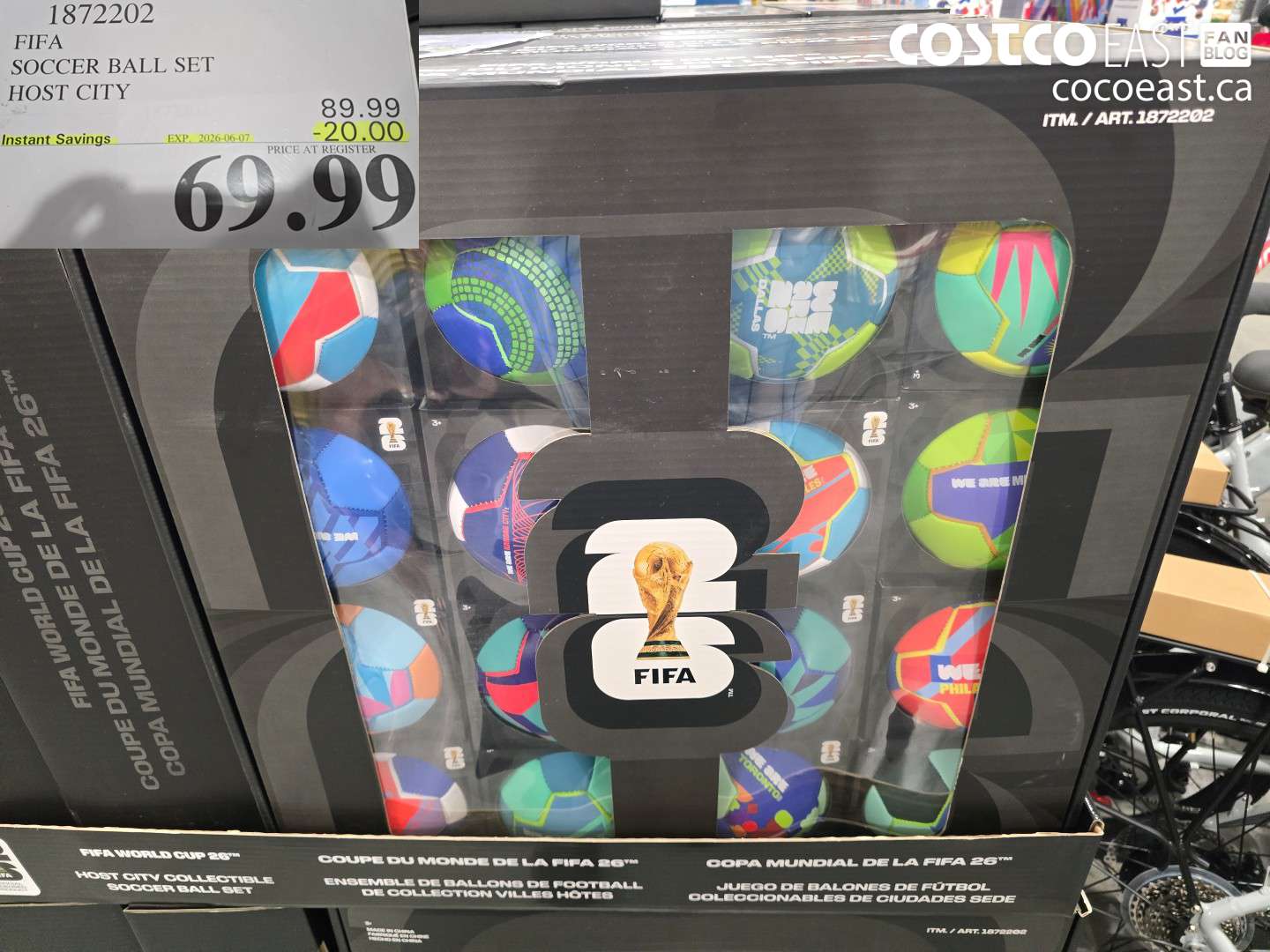 1872202 FIFA SOCCER BALL SET HOST CITY ($20.00 INSTANT SAVINGS EXPIRES ON 2026-06-07) $69.99