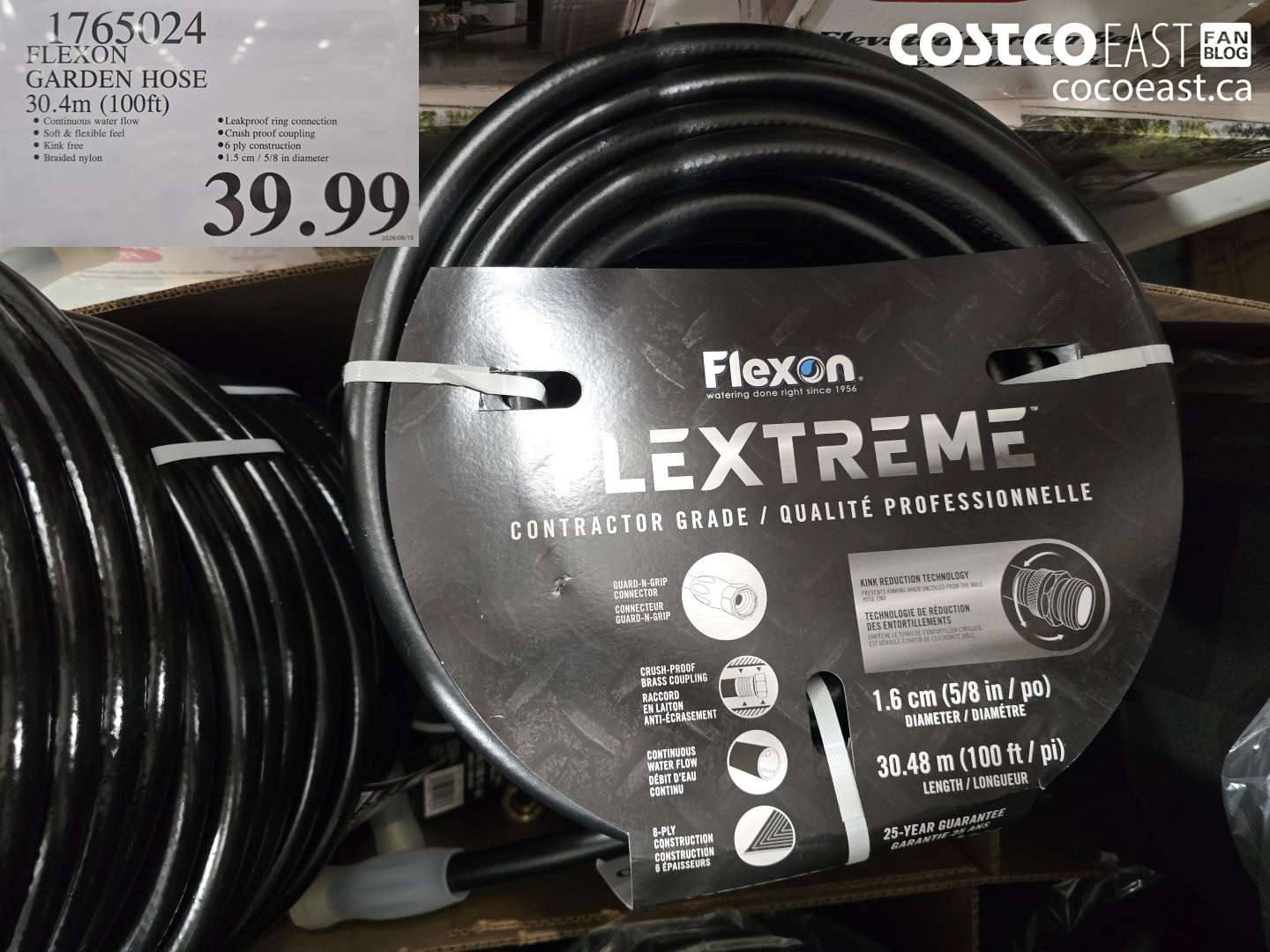 1765024 FLEXON GARDEN HOSE 30.4M (100FT) $39.99