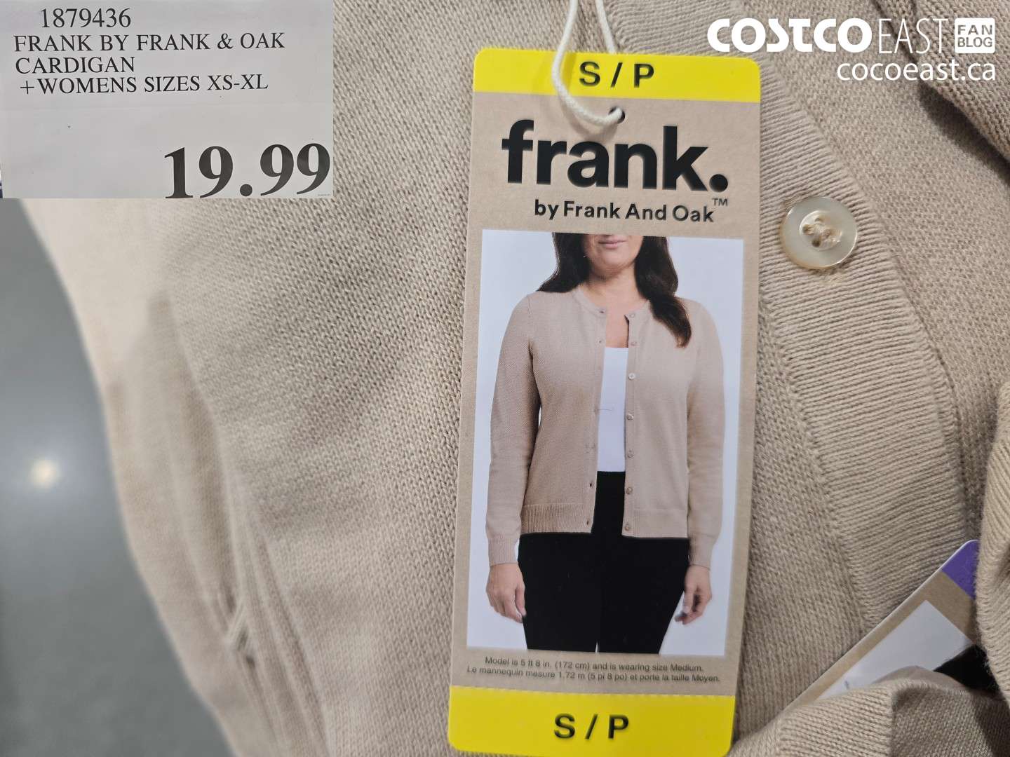 1879436 FRANK BY FRANK & OAK CARDIGAN WOMENS SIZES XS-XL $19.99