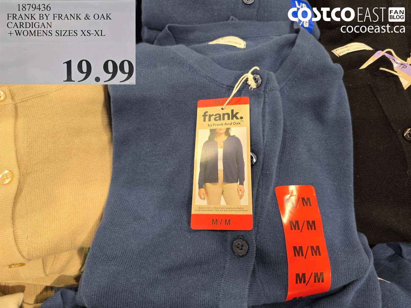 1879436 FRANK BY FRANK & OAK CARDIGAN WOMENS SIZES XS-XL $19.99