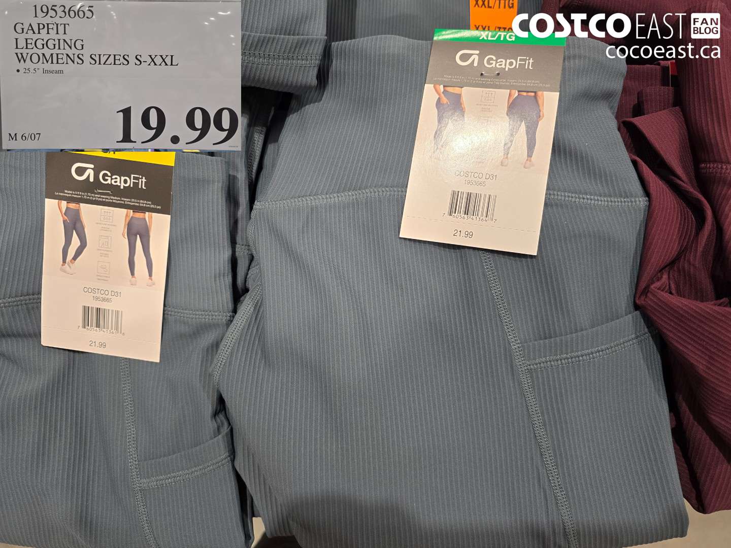 1953665 GAPFIT LEGGING WOMENS SIZES S-XXL $19.99