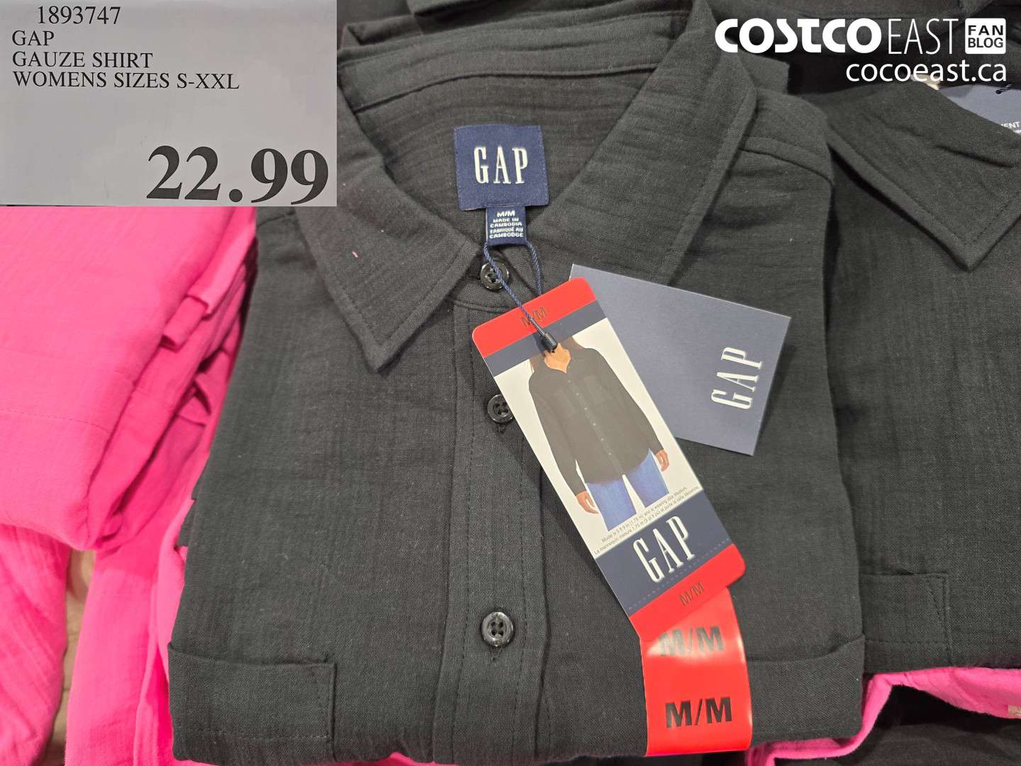 1893747 GAP GAUZE SHIRT WOMENS SIZES S-XXL $22.99
