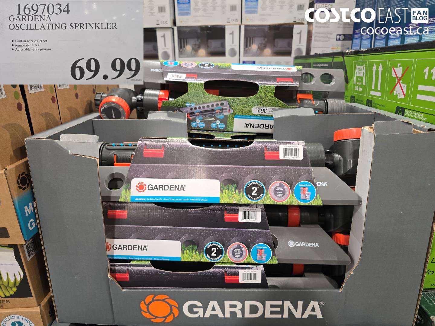 1697034 GARDENA OSCILLATING SPRINKLER $69.99