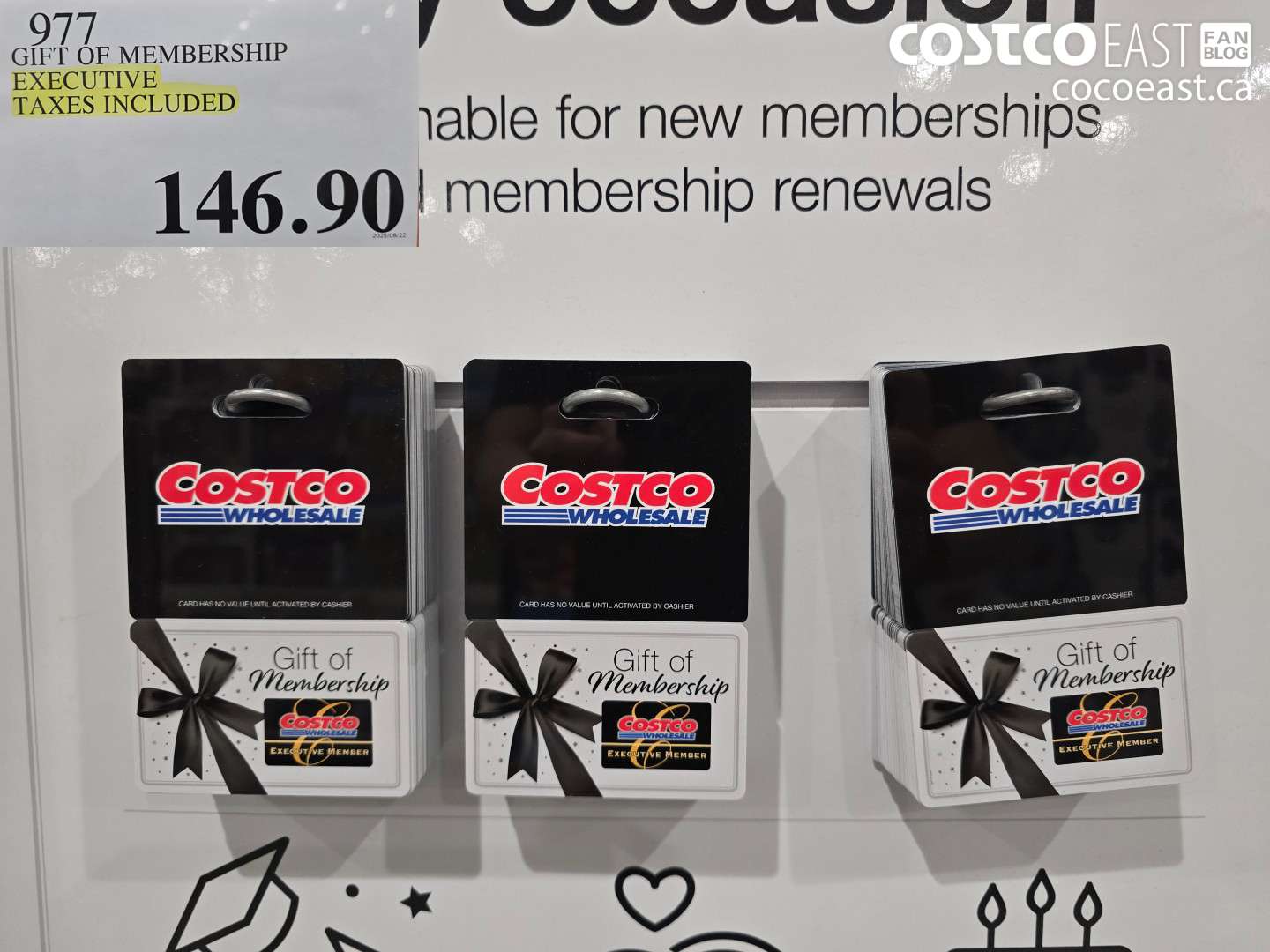 977 GIFT OF MEMBERSHIP EXECUTIVE $146.90
