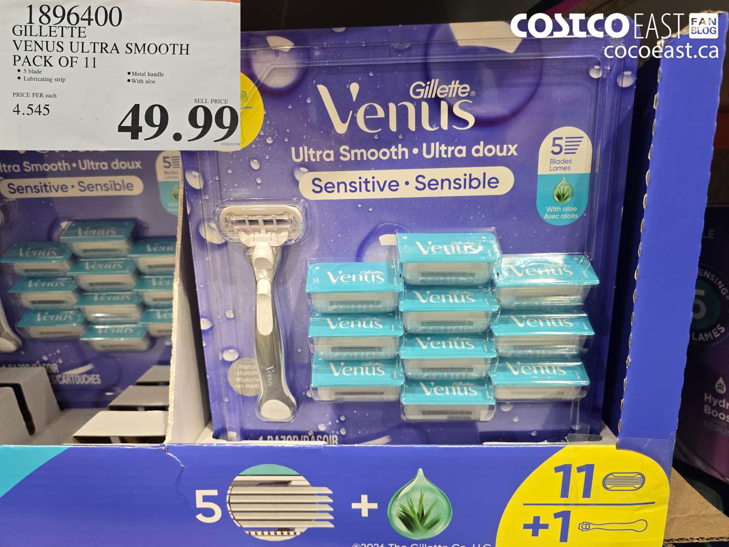 1896400 GILLETTE VENUS ULTRA SMOOTH PACK OF 11 $49.99