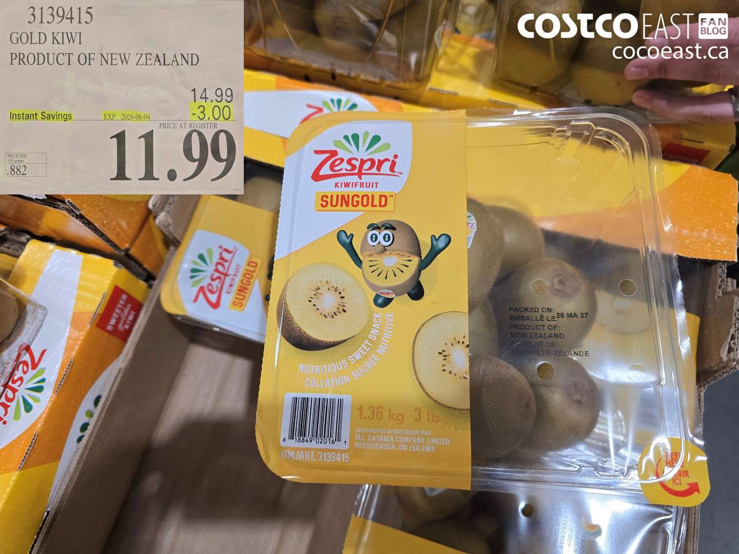 3139415 GOLD KIWI PRODUCT OF NEW ZEALAND ($3.00 INSTANT SAVINGS EXPIRES ON 2026-06-04) $11.99